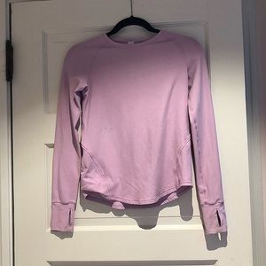 Ivivva Gratitude with Attitude long sleeve T pink